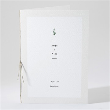 Kirchenheft Hochzeit Smaragdgrün