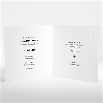 Hochzeitseinladung herz - vue 2