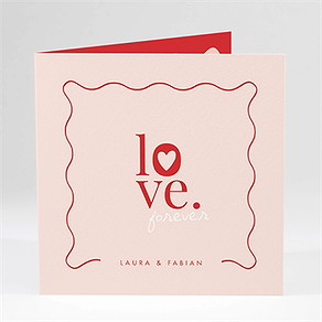 Hochzeitseinladung rote liebe