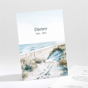 Trauerkarte Aquarelllandschaft