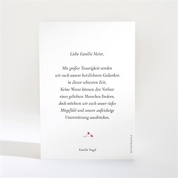 Beileidskarte Trauer In Gedenken - vue 2