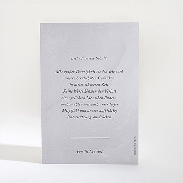 Beileidskarte Trauer Abschied - vue 2