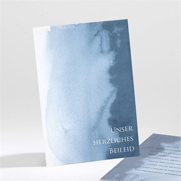 Beileidskarte Trauer zarter aquarellgruß