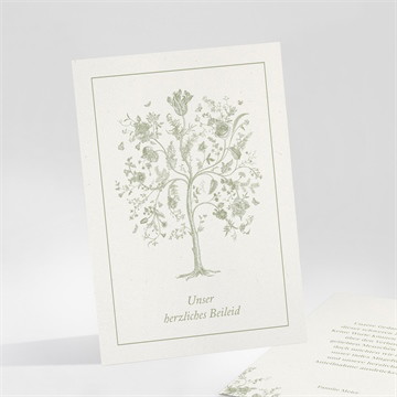 Beileidskarte Trauer baum des lebens
