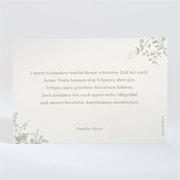 Beileidskarte Trauer Baum Des Lebens - vue 2