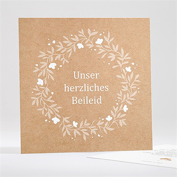 Beileidskarte Trauer Kraftprägung