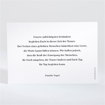 Beileidskarte Trauer Erinnerungsstück - vue 2