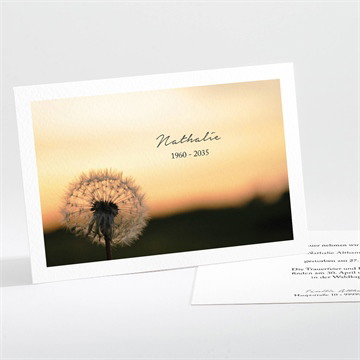 Trauerkarte Sonnenuntergang