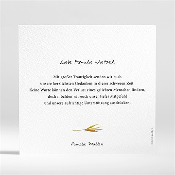 Beileidskarte Trauer Farandole - vue 2