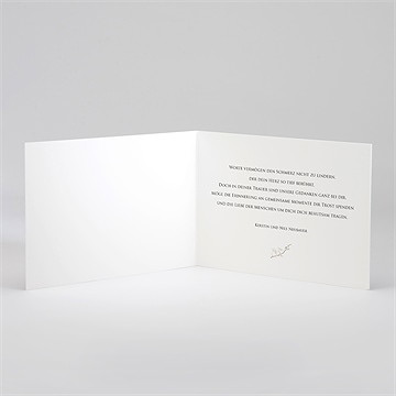 Beileidskarte Trauer Orchideen - vue 2