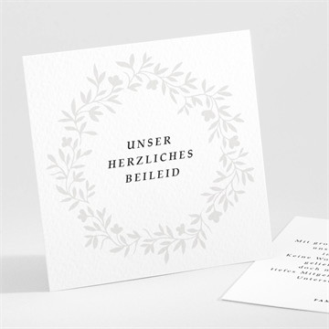 Beileidskarte Trauer Trauerkrone