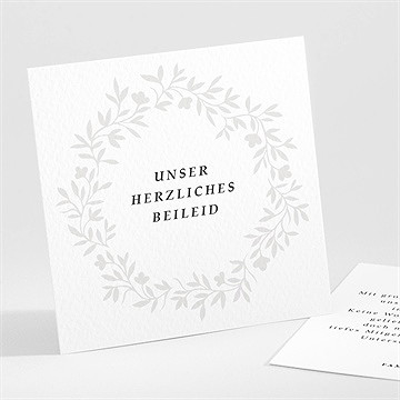 Beileidskarte Trauer Trauerkrone