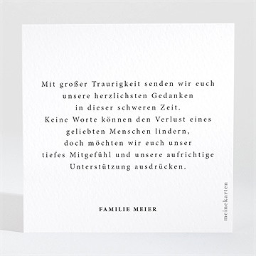 Beileidskarte Trauer Trauerkrone - vue 2