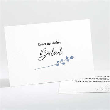 Beileidskarte Trauer Gegenwart & Erinnerung