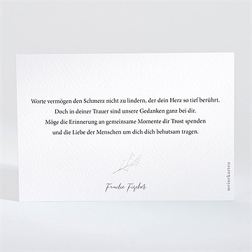 Beileidskarte Trauer Gegenwart & Erinnerung - vue 2