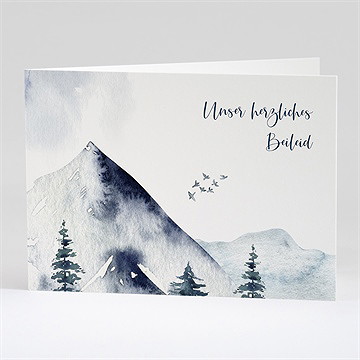 Beileidskarte Trauer Wintertraum