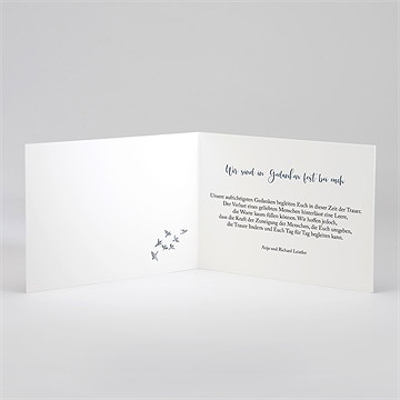 Beileidskarte Trauer Wintertraum - vue 2