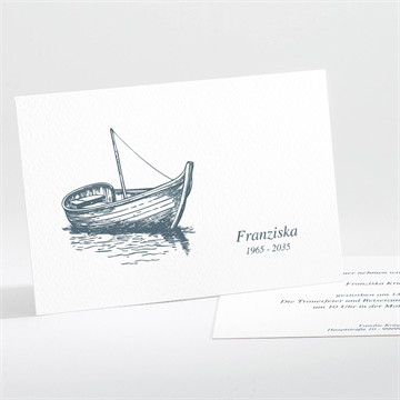 Trauerkarte seebestattung