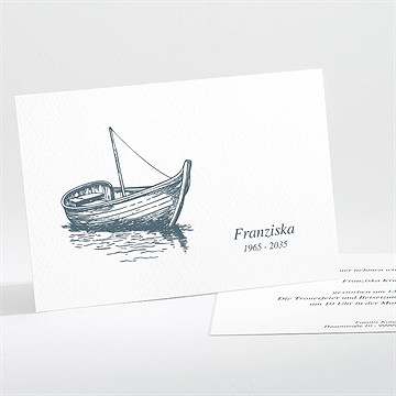 Trauerkarte seebestattung