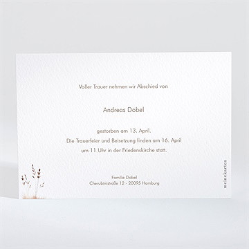 Trauerkarte Zarte Aquarelllandschaft - vue 2