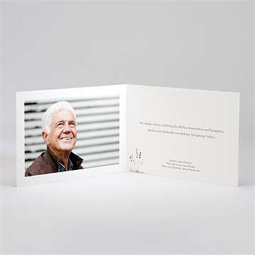 Trauerdanksagung Zarte Aquarelllandschaft - vue 2