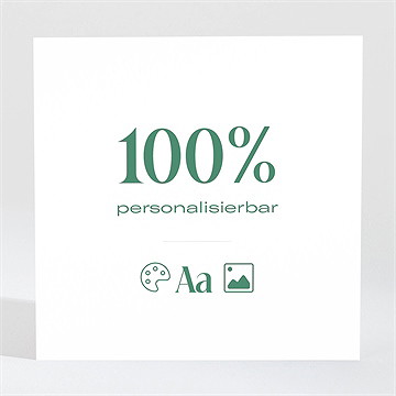 Einladung Taufe Blanco - 9,5X9,5Cm (N3001669) - Vue 2