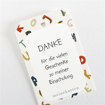 Geschenkanhänger Einschulung Abc Der Schule - Vue 3