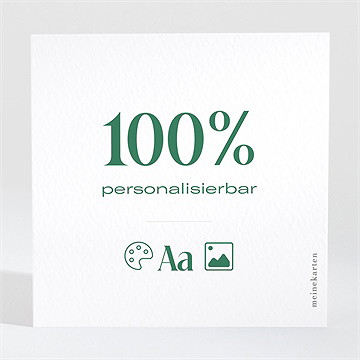 Dankeskarte Geburt Blanco - 9,5X9,5Cm (N30022)