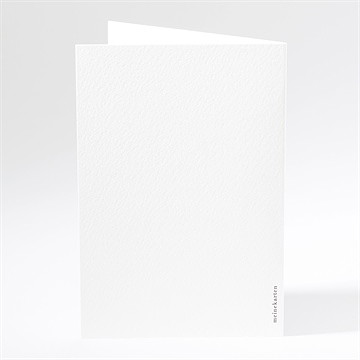 Menükarte Hochzeit Blanco - 10X14,5Cm (N401823) - vue 4