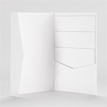 Hochzeitseinladung Blanco - Pocketfold (N84138) - vue 2