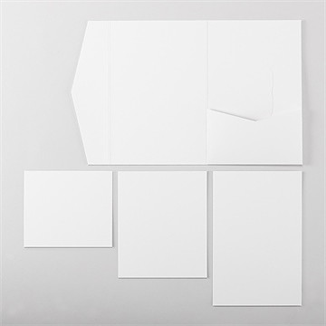 Hochzeitseinladung Blanco - Pocketfold (N84138) - vue 5