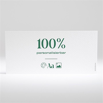 Hochzeitseinladung Blanco - 21X10cm (N13003)