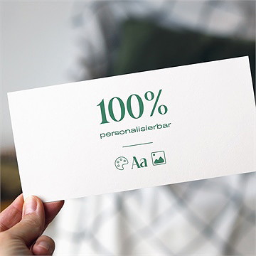 Hochzeitseinladung Blanco - 21X10cm (N13105)