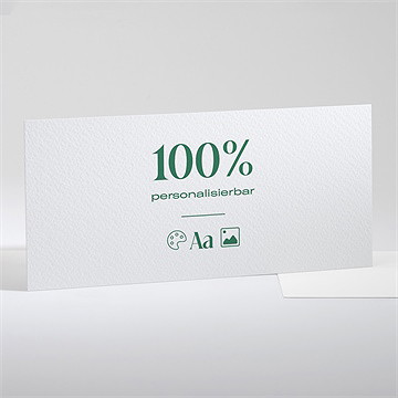 Hochzeitseinladung Blanco - 21X10cm (N13105) - Vue 2