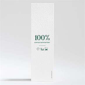 Hochzeitseinladung blanco - 5,3x19,4cm (n200114)