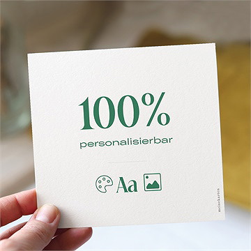 Hochzeitseinladung Blanco - 15X14cm (N31007)