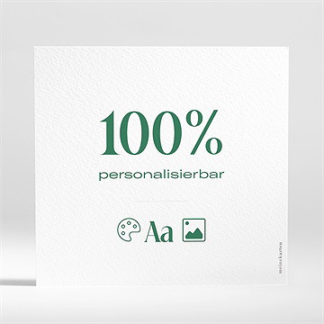 Hochzeitseinladung Blanco - 15X14cm (N31007) - vue 2