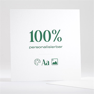 Hochzeitseinladung Blanco - 13,5X13,5Cm (N35153) - Vue 2