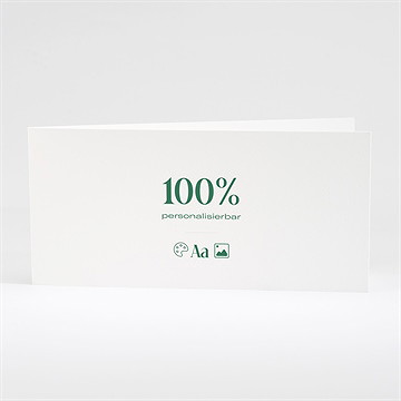 Hochzeitseinladung Blanco - 21X10cm (N43115)