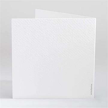 Hochzeitseinladung Blanco - 13,5X13,5Cm (N45133) - vue 3