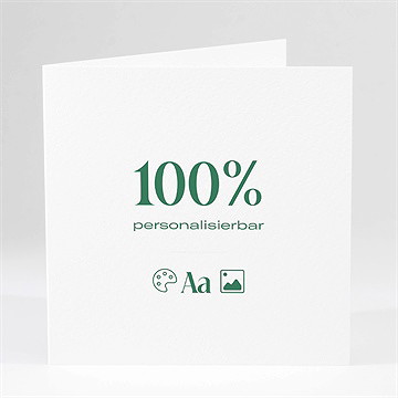 Hochzeitseinladung Blanco 15X15cm (N46126) - Vue 2