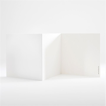 Hochzeitseinladung Blanco - 10X10cm (N81002) - Vue 2