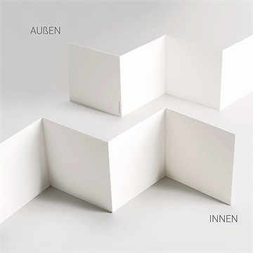 Hochzeitseinladung Blanco - 10X10cm (N83130) - vue 4