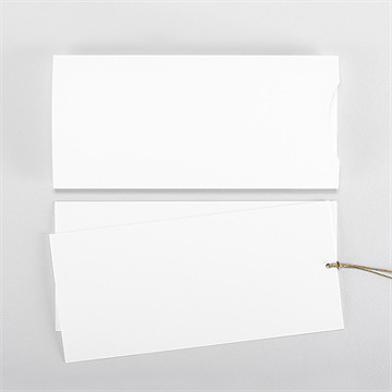 Hochzeitseinladung Blanco - 21X10cm (N85107) - vue 3