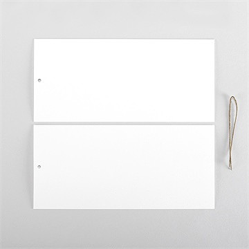 Hochzeitseinladung Blanco - 21X10cm (N85107) - vue 5