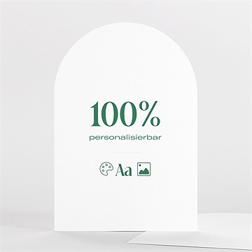 Hochzeitseinladung Blanco - 12X17,5Cm (N27111) - vue 2