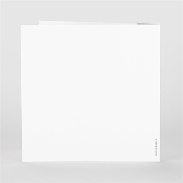 Hochzeitseinladung Blanco 15X15cm (N461109) - vue 4