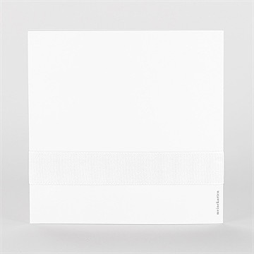 Hochzeitseinladung Blanco 15X15cm (N461110) - vue 3