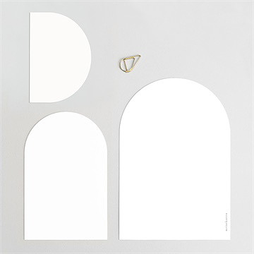 Hochzeitseinladung Blanco - Mehrfachkarte(D22101) - vue 5