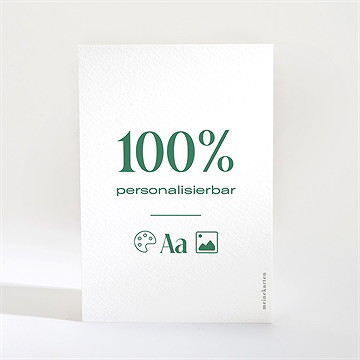 Dankeskarte Hochzeit Blanco - 9,5X13,8Cm (N21012)